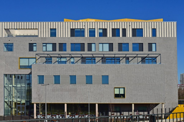 AVS 34 surface mounted louvres at the Sir Bobby Moore Academy, Stratford